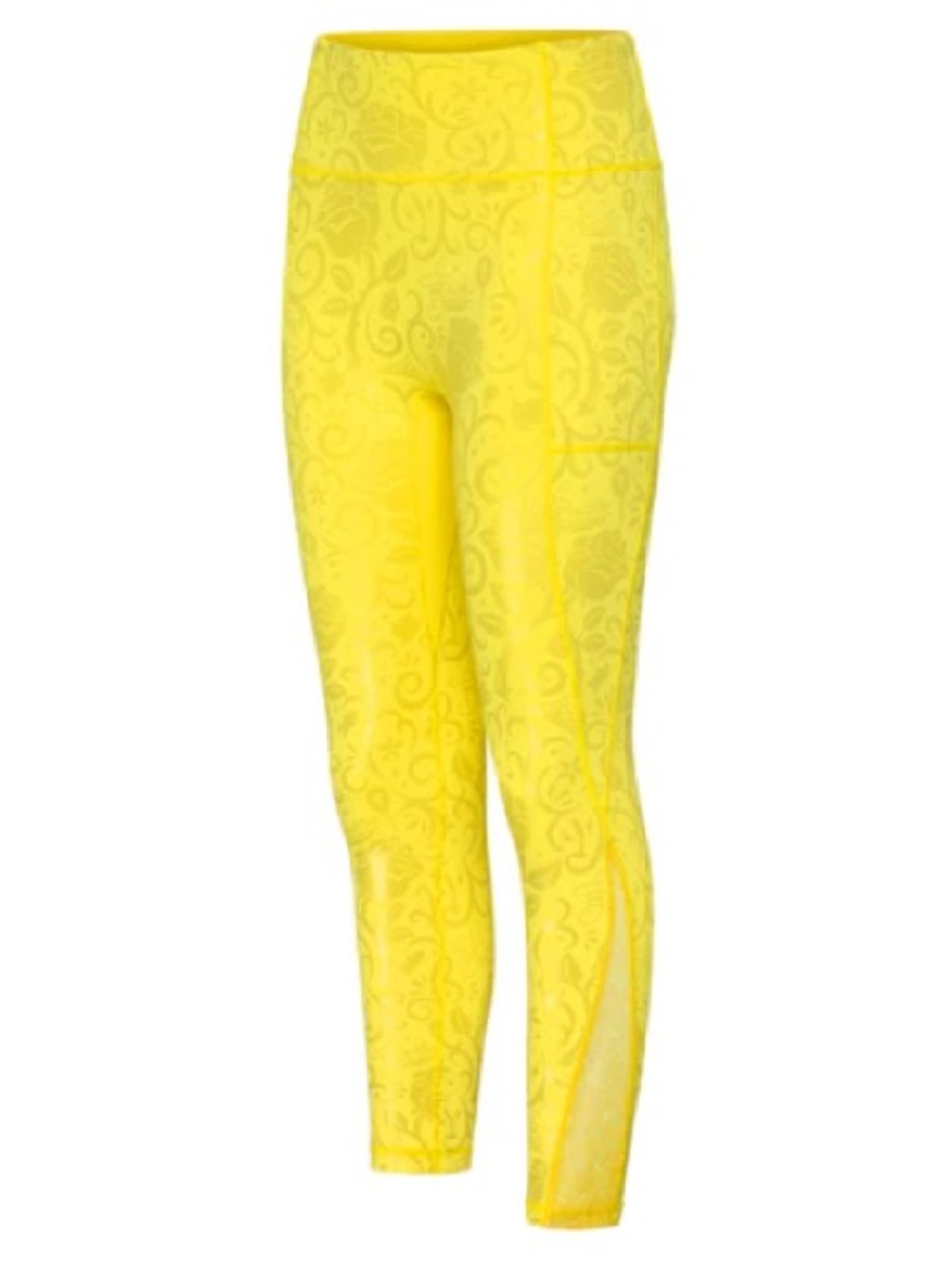 Crowned Athletics Disney Princess Belle Leggings Yellow Size Medium